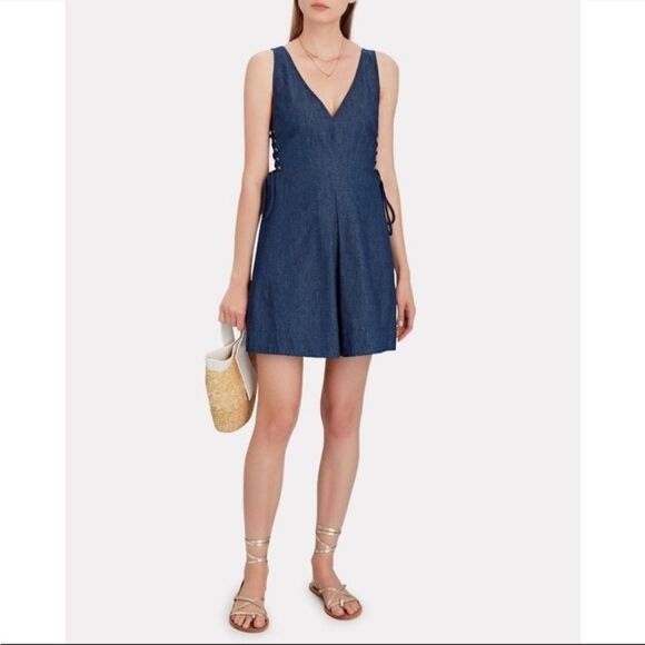 INTERMIX JEAN SIDE TIE DRESS SIZE 8 NWOT RETAIL 298.00 - Picture 1 of 8